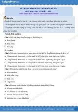 Đề thi học kì 1 KHTN 9 Cánh diều - Đề số 6